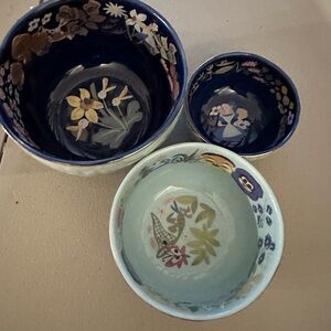 3 disney alice and wonderland bowls